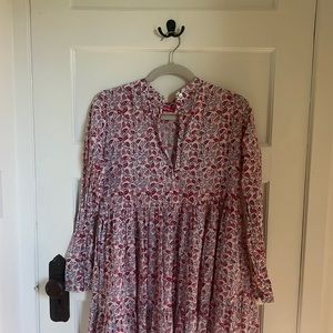 Zojora block print dress, one size (fits small-medium).  Made in India.